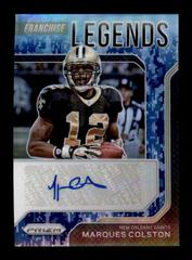 Marques Colston [Navy Camo Prizm] Football Cards 2021 Panini Prizm Franchise Legends Signatures Prices