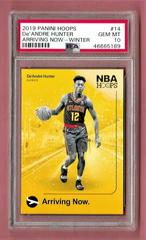 DE'Andre Hunter [Winter] #14 Basketball Cards 2019 Panini Hoops Arriving Now Prices