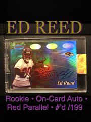 Ed Reed [Autograph Red] Football Cards 2002 Bowman's Best Prices