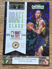 Bennedict Mathurin [Cracked Ice] #1 Basketball Cards 2022 Panini Contenders Draft Class Prices