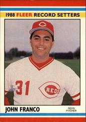 John Franco #12 Baseball Cards 1988 Fleer Record Setters Prices