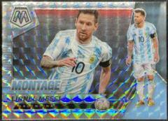 Lionel Messi Soccer Cards 2021 Panini Mosaic Road to FIFA World Cup Montage Prices