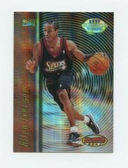 Allen Iverson [Atomic Refractor] #T9 Basketball Cards 1997 Bowman's Best Techniques Prices