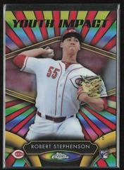 Robert Stephenson [Red Refractor] Baseball Cards 2016 Topps Chrome Youth Impact Prices