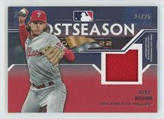 Alec Bohm [Red] #PPR-ABO Baseball Cards 2023 Topps Postseason Performance Relics Prices