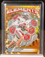 Kyle McCord [Gold] #ETG-12 Football Cards 2023 Bowman's Best University Elements of the Game Prices