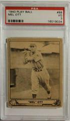 Mel Ott #88 Baseball Cards 1940 Play Ball Prices