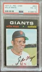 Willie Mays Baseball Cards 1971 O Pee Chee Prices
