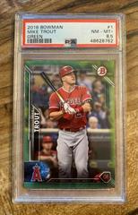 Mike Trout [Green] #1 Baseball Cards 2016 Bowman Prices