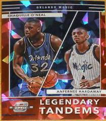 Anfernee Hardaway, Shaquille O'Neal [Red Ice] Basketball Cards 2021 Panini Contenders Optic Legendary Tandems Prices