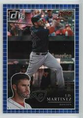 J.D. Martinez [Blue] Baseball Cards 2019 Panini Donruss Action All Stars Prices