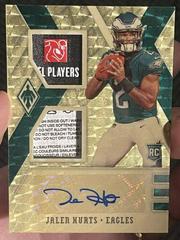Jalen Hurts [Autograph Gold] #108 Football Cards 2020 Panini One Prices
