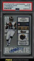 Thaddeus Lewis [Autograph] Football Cards 2010 Playoff Contenders Prices