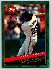 Barry bonds Baseball Cards 1994 Post Cereal Prices