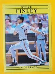 Steve Finley #470 Baseball Cards 1991 Fleer Prices