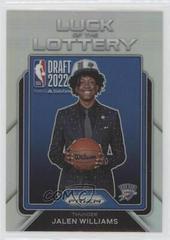 Jalen Williams [Silver] #1 Basketball Cards 2022 Panini Prizm Luck of the Lottery Prices