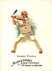 Albert Pujols #50 Baseball Cards 2008 Topps Allen & Ginter Prices