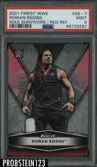 Roman Reigns [Red] Wrestling Cards 2021 Topps Finest WWE Sole Survivors Prices