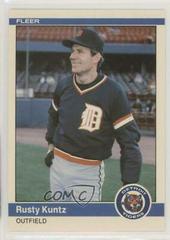 Rusty Kuntz Baseball Cards 1984 Fleer Update Prices