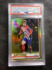 Antoine Griezmann [Running Gold Refractor] Soccer Cards 2018 Topps Chrome UEFA Champions League Prices