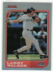 Larry Walker [Refractor] #92 Baseball Cards 1997 Bowman Chrome Prices