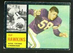 Rip Hawkins Football Cards 1962 Topps Prices