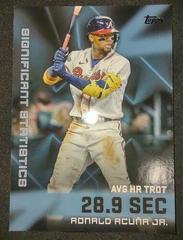 Ronald Acuna Jr. [Blue] #SS-19 Baseball Cards 2023 Topps Significant Statistics Prices