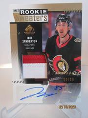 Jake Sanderson [Signature Gold] Hockey Cards 2022 SP Prices