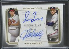 John Smoltz, Greg Maddux Baseball Cards 2023 Topps Definitive Dual Autograph Collection Prices