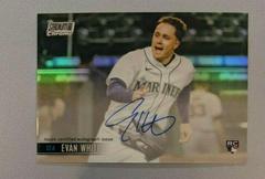Evan White #SCCAV-EW Baseball Cards 2021 Stadium Club Chrome Autographs Prices