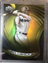 Jazz Chisholm Jr. [Gold] #100 Baseball Cards 2022 Topps Chrome Black Prices