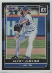 Jacob deGrom [Black] #118 Baseball Cards 2016 Panini Donruss Optic Prices