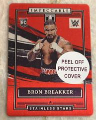 Bron Breakker [Red] #12 Wrestling Cards 2022 Panini Impeccable WWE Stainless Stars Prices