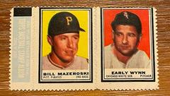 Bill Mazeroski [Early Wynn] Baseball Cards 1962 Topps Stamp Panels Prices