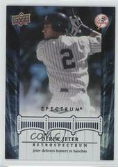 Derek Jeter #DJ19 Baseball Cards 2008 Upper Deck Spectrum Jeter Retrospectrum Prices