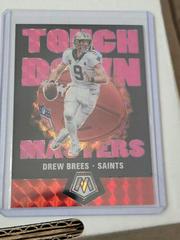 Drew Brees [Pink Fluorescent] #TM1 Football Cards 2020 Panini Mosaic Touchdown Masters Prices