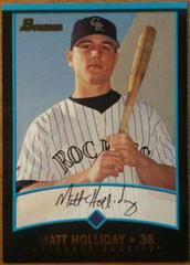 Matt Holliday Baseball Cards 2001 Bowman Gold Prices