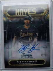 Ke'Bryan Hayes [Black Atomic] Baseball Cards 2022 Bowman Sterling Signage Autographs Prices