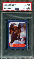 Ozzie Guillen Baseball Cards 1986 Fleer Mini Prices