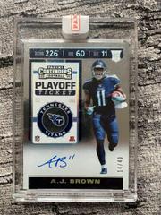 A.J. Brown [Team Helmet Autograph Playoff] #111 Football Cards 2019 Panini Contenders Prices