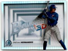 Cristian Hernandez [Orange Refractor] #B3D-9 Baseball Cards 2022 Bowman in 3D Prices