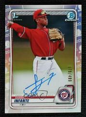 Sammy Infante [Refractor] #CDA-SI Baseball Cards 2020 Bowman Draft Picks Chrome Autographs Prices