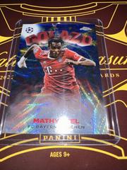 Mathys Tel [Blue Wave] Soccer Cards 2022 Topps Chrome UEFA Club Competitions Golazo Prices