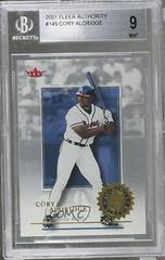 Cory Aldridge [Rookie Prominence] #145 Baseball Cards 2001 Fleer Authority Prices