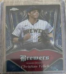 Christian Yelich [Candy Apple Red Speckle] #P-5 Baseball Cards 2022 Topps Chrome Pinstriped Prices