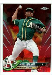 Jharel Cotton [Red] #106 Baseball Cards 2018 Topps Chrome Sapphire Prices