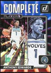 Anthony Edwards [Red Blue Laser] #7 Basketball Cards 2022 Panini Donruss Complete Players Prices