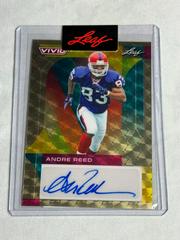 Andre Reed [Prismatic Super Gold] #BA-AR1 Football Cards 2023 Leaf Vivid Autographs Prices