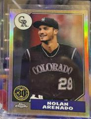 Nolan Arenado [Orange Refractor] #87T-15 Baseball Cards 2017 Topps Chrome 1987 Prices