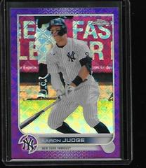 Aaron Judge [Purple] #35 Baseball Cards 2022 Topps Chrome Logofractor Prices
